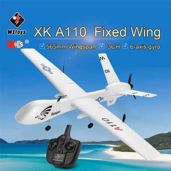 AVIÓN ESPIA XK A110 PREDATOR ELÉCTRICO WLTOYS INICIACIÓN Y LISTO PARA VOLAR