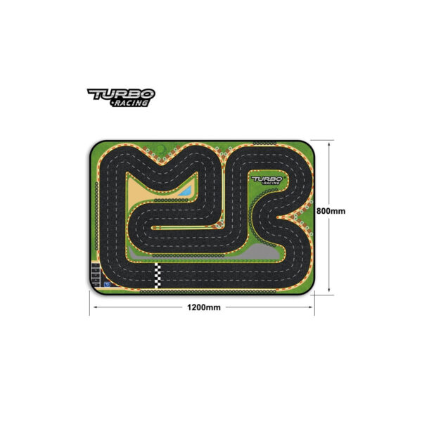 Circuito Alfombra para coches MINI 1/76 80X120CM