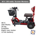 Silla 3 ruedas Scooter CicloTEK Montana 48V/350W - imagen 2