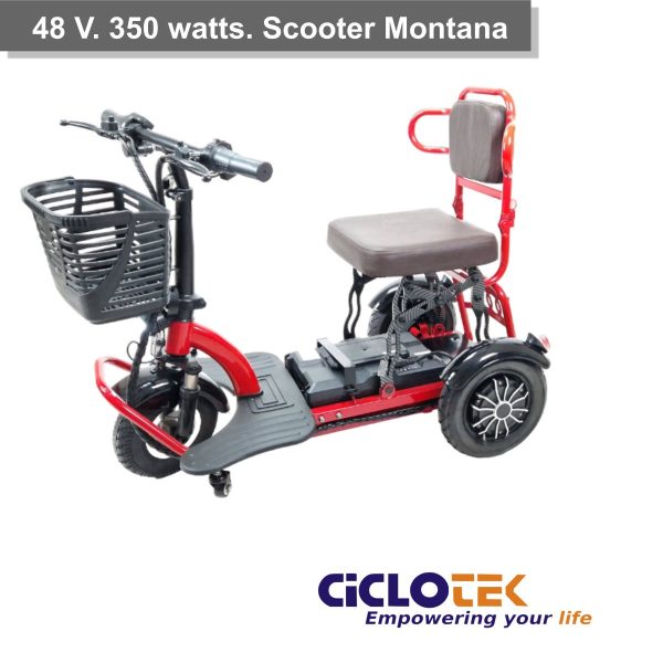 Silla 3 ruedas Scooter CicloTEK Montana 48V/350W