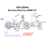 Bicicleta eléctrica niño 100W Roan RFN DNA 12" - imagen 7