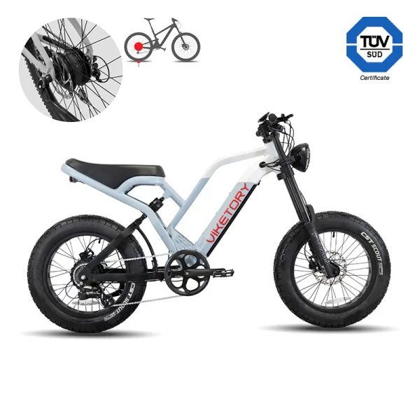 Bicicleta eléctrica VIKETORY Navy FatBike